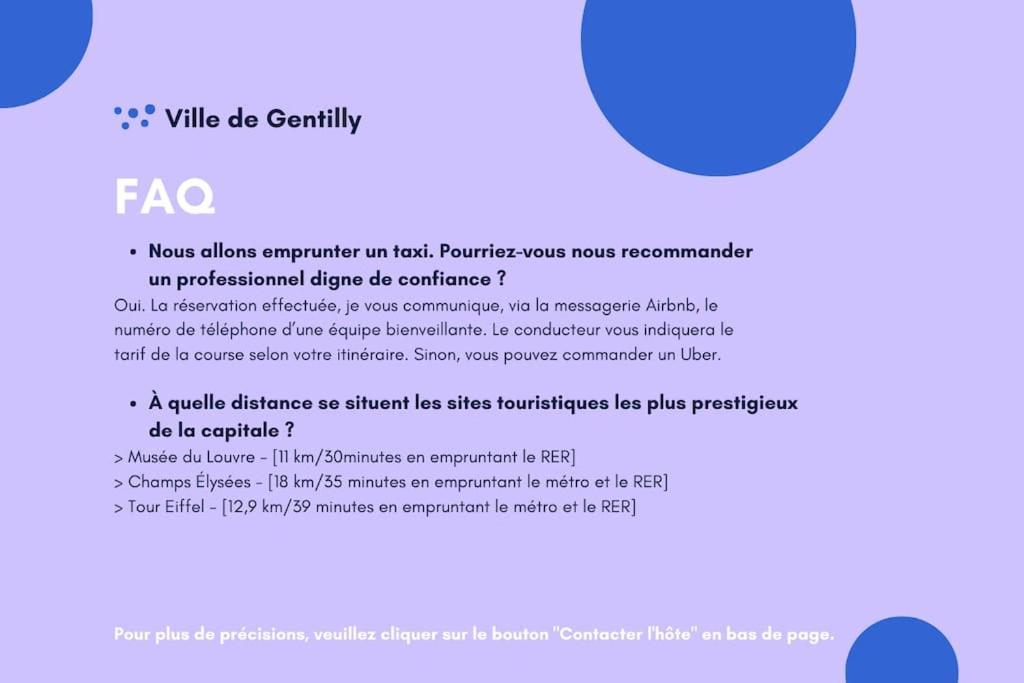 Paris Gentilly Appartement Tout Equipe - Rer B Εξωτερικό φωτογραφία